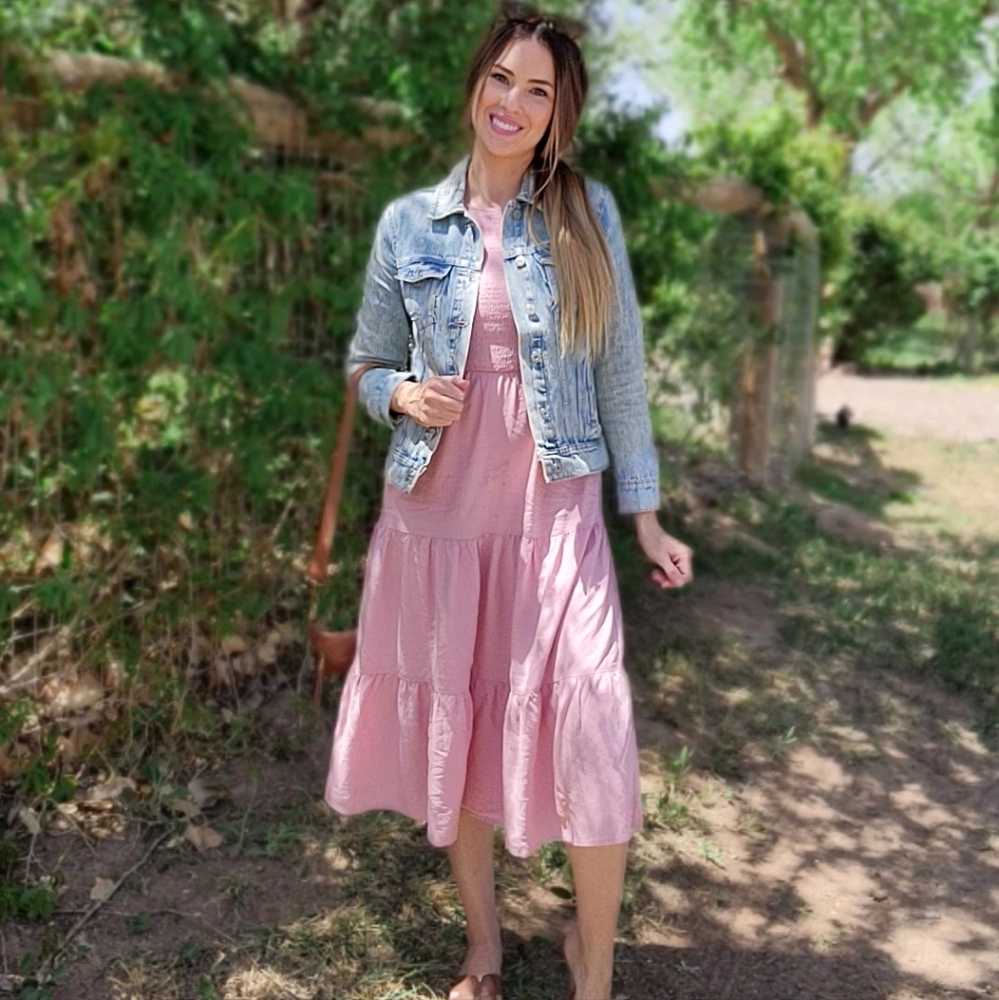 Amazon Pink Sleeveless Dress
